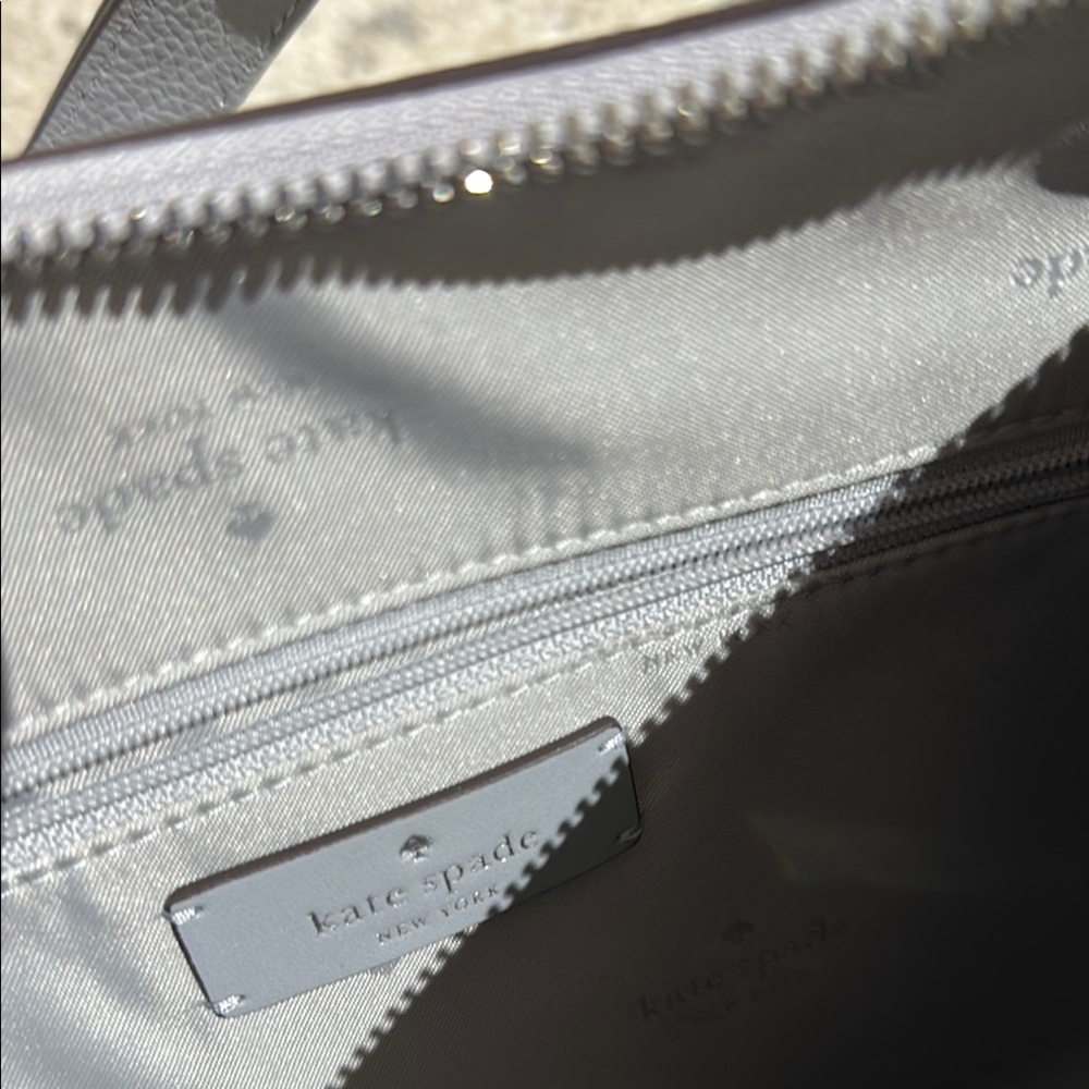 Gray Leather Kate Spade Shoulder Bag - Picture 4 of 6